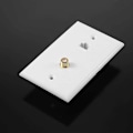 Miniatyrbilde 2 av 5: 6 Stykker Ethernet Koaksial Veggplater Cat6 Koaksial Veggplate Ethernet Vegguttak Med Ethernet Port For