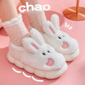 Miniatyrbild 1 av 5: Kanintofflor Hem Kawaii Skor Dam Kanin Fluffiga Tofflor Vinter Inomhussandaler Korta Stövlar White 40-41
