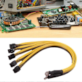 Pikkukuva 4 / 5: 2x 6-nastainen liitin palvelinsyöttökaapeli Pcie P3 S7 S9 S11 Bitmain Miner -louhijoille, tukee louhijan PSU-kaapelia