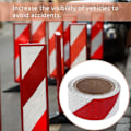 Miniatyrbillede 4 af 5: 10m X 5cm Sikkerhedsadvarselstape Reflekterende Tape Selvklæbende Tape Reflekterende Stribe Trafikrefleks