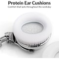 Pikkukuva 5 / 5: Aktiiviset vastamelukuulokkeet Bluetooth-kuulokkeet mikrofonilla, syvä basso, langattomat over-ear-kuulokkeet, mukavat proteiinikorvatyynyt, toistoaika White