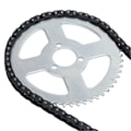 Pikkukuva 4 / 5: 6T Vaihdelaatikko Kytkinrumpu Kellokotelo T8F Ketju 54 Hampaan Hammasratas Sopii 43cc 49cc PIT Mönkijä Maastopyörä ATV
