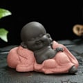 Miniatyrbilde 3 av 5: Søt Keramisk Buddha Statue Figur Ornts Hjem R C