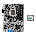 Miniatyrbillede 1 af 5: B75 Usb Eth Mining Bundkort 8xpcie Usb Adapter+g1630 Cpu Lga1155 Support 2xddr3 Msata B75 Usb Mi