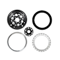 Pikkukuva 3 / 5: 4kpl 1.9 Tuuman Alumiiniset Beadlock-vannekeskiöt Vanteet 1/10 Rc Crawler -auto Axial Scx10 Trx4 Rc4wd