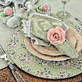 Miniatyrbillede 5 af 5: 4 stk. Blomster Servietringe, Håndværks Vinstok Design Servietholder Ringe Borddekorationer Til Bryllup, Vale