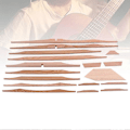 Miniatyrbild 2 av 3: 17 st 41 tum Sitkagran Ribb Trä Kit för Akustisk Gitarr Instrumentmakare DIY Tillbehör Delar GS307 Ljusbrun