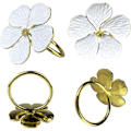Miniatyrbillede 2 af 5: 6 stk. Blomster Servietring, blomstrede Servietspænder Servietholder Spiseborde Borddækning Dekoration Til Bryllup