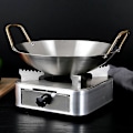 Miniatyrbilde 5 av 5: Tykkere rustfritt stål gryte, tykkere gryte, husholdnings tørrgryte, hot pot, utendørs matlagingsgryte, chafing di