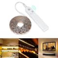 1M 2m 3m batteridriven PIR-rörelsesensor 2835 SMD LED-remsa för skåp kök sovrum juldekorationer rea julbelysning Warm white 2m