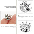 Miniatyrbillede 2 af 3: 100 stk. Legeringskroner Charms Legeringsvedhæng Charms Smykkefremstilling Charms til DIY