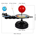 Miniatyrbillede 2 af 3: Sol Jord Måne Orbital Model Solsystem Planetarium 3D Model Roterende Model Videnskabeligt Pædagogisk Legetøj Astronomi Kognition Undervisningsrekvisit