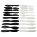 10 Par Propellersett Luftpropell  Erstatning for Hubsan X4 H107l H107c H107d Drone Tilbehør Svart+hvit