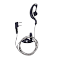 Miniatyrbilde 1 av 5: Svart 2-pinners Ptt Mikrofon Headset For Radio Quansheng Hyt Uv5r Ørepropp Biltilbehør