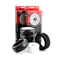 Pikkukuva 4 / 5: 116mm 1/8 Skaalan RC Buggy Renkaat 17mm Hex RC Vanteet Ja Renkaat Arrma Typhon Redcat Team Losi Vrx:lle