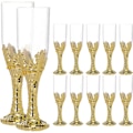 Miniatyrbillede 2 af 2: 12 stk. Slikæske Bryllupsgaveæsker Bægerformede Slikflasker Champagneglas Holder