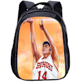 Miniatyrbild 1 av 5: Slam Dunk Ryggsäck med Tryck för Tonårspojkar Flickor Väskor Canvas Student Skolväskor style 19