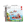 Miniatyrbillede 2 af 5: 2023 Julekalender Nedtælling 24 stk./sæt Børns Jule Havdyr Samling Legetøj Julekalender Drenge Nytårsgaver engineering blocks