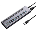 Miniatyrbillede 1 af 5: 13-ports USB Hub 5 Gbps USB 3.0 Multifunktionel Udvidelsesinterface Splitter Expander med Uafhængig