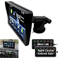 Miniatyrbild 3 av 5: Universal 7-tums bilradio multimediaspelare trådlös Carplay Android pekskärm Bluetooth