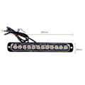 Miniatyrbilde 2 av 5: 4 stk 12 Led Strobe S Blinkende Varsellys Gul 12v 24v Stroboskoper