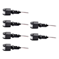 Miniatyrbillede 1 af 5: 6x Udendørs 12v Dc Automatisk Infrarød Pir Bevægelsessensor Kontakt Til Led Lys, Sort