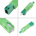 Miniatyrbillede 2 af 5: Sc/apc-lc/for Apc Fiber Optisk Konnektor Lc Hun Til Sc Han Hybrid Adapter Repl