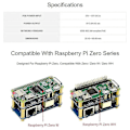 Pikkukuva 5 / 5: Poe Ethernet/usb Hub Hat -laajennuskortti Raspberry Pi Zero W Wh:lle, 10m/100m Ethernet-portti, 3x Usb