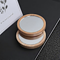 Pikkukuva 4 / 4: 2 KPL Elm Mini Meikkispeili 6,5 cm 7,5 cm Pyöreä Kannettava Taskupeili