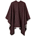 Miniatyrbilde 3 av 5: Sjal Reversibel Ensfarget Åpen Front Cardigan Wrap For Kvinner brown
