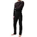 Miniatyrbild 2 av 3: Herr Mesh Genomskinlig Pyjamas Set Sexig Topp + Byxor Underkläder Erotiska Nattkläder Black M