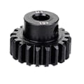 Miniatyrbillede 1 af 5: M1 5mm 19t Sort Stål Metal Pinion Motor Til 1/10 Rc Modelbil