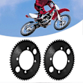 Miniatyrbillede 4 af 5: 2 stk. 25H 55T 54mm Tandhjul Bagud Til 47cc 49cc Mini Motorcykel ATV Quad Bike Sort