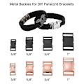 Pikkukuva 4 / 5: 6 kpl Paracord-vyö Les 6 kpl Metallinen Se Les Vyö Le, 1 tuuma