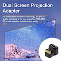 Miniatyrbillede 3 af 5: Adapter HDMI-kompatibel Han til Hun-stik 8K Ultra-klar Understøttelse UHS2.1 med Indikatorlys Adapter