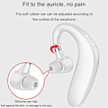Miniatyrbillede 3 af 5: Bluetooth Headset, Trådløs Bluetooth Øretelefon V5.0 35 Timers Taletid Håndfri Øretelefoner Med Støjreducerende Mikrofon Kompatibel Med Iphone Og Android white
