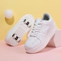 Miniatyrbild 2 av 8: Rullskridskoskor Barn Sneakers med Hjul Barn Rullskridskor Mode Utomhussportskor Flickor Pojkar white 34