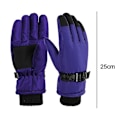 Miniatyrbilde 2 av 5: Vinterhansker for barn, snø- og skihansker, ungdomshansker for kaldt vær til ski Purple
