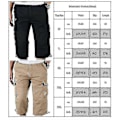 Pikkukuva 4 / 4: Miesten 3/4 pitkät joustavat shortsit vyötäröllä Cargo Combat kolmeneljänneshousut 2XL Army Green
