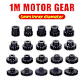 Miniatyrbillede 2 af 5: M1 5mm 19t Sort Stål Metal Pinion Motor Til 1/10 Rc Modelbil