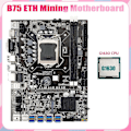 Miniatyrbillede 2 af 5: B75 Usb Eth Mining Bundkort 8xpcie Usb Adapter+g1630 Cpu Lga1155 Support 2xddr3 Msata B75 Usb Mi