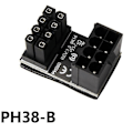 Pikkukuva 3 / 5: Gpu Vga Atx 8 Pin/6 Pin Naaras-Uros 180 Asteen Kulmaliitin Virtasovitin Kortti Pöytäkoneelle I