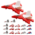 Miniatyrbilde 2 av 3: 48 stk. Fly Viskelær Tegneserie Mini Viskelær Flyformede Viskelær Jagerfly Viskelær Små Viskelær for Barn