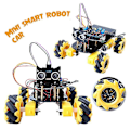 Pikkukuva 5 / 5: Moottorikäyttöinen robotti 360 asteen pyöriminen Mini Mecanum -pyöräautosarjaan Älykäs robottialusta