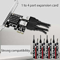 Miniatyrbillede 4 af 5: Pci-e Udvidelseskort Desktop Pci-e 1x Til 4-port Pcie Asm1184e Fuldhøjde Udvidelseskort Til Bitcoi