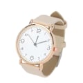 Miniatyrbild 1 av 3: Casual Damklocka Mode PU Läderarmband Armbandsur Quartz Klocka för Damer Flickor (Vit)