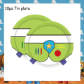 Miniatyrbillede 1 af 3: Blå Himmel Hvide Skyer Tema Festartikler Tegneserie Toy Story Engangsservice Kop Til Børn Drenge Fødselsdagsfest Dekorationer 7inch Plates-10Pcs