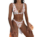 Pikkukuva 1 / 3: Mimigo Naisten Matala Vyötäröinen Bikini Uimapuku Push Up Halter Kaksiosainen Uima-asu COLOR 6 M