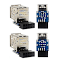 Miniatyrbillede 2 af 5: 4 stk. 9-pin bundkort til USB 2.0-stik sort bundkort til 2 porte USB 2.0 A hun intern