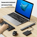 Pikkukuva 4 / 5: USB 3.0 -telakointiasema 10-in-1 Hub-sovitin PD Ethernetillä, kompakti muotoilu, kannettava universaali Type-C -kannettavan telakointiasema